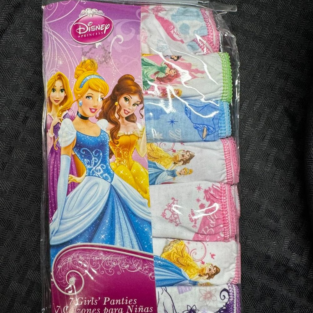 Girls size 6 Disney Princess panties NEE